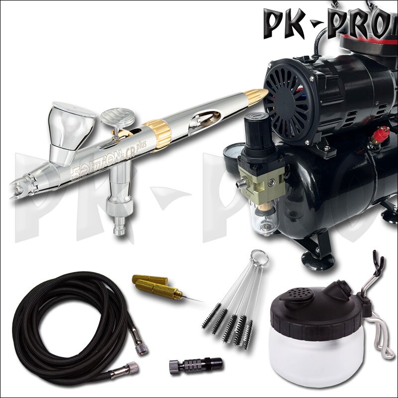 Master Airbrush Model TC-60 Super Quiet High Performance Airbrush Compressor with A 6