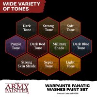 Warpaints Fanatic Washes Paint Set (10x18mL)