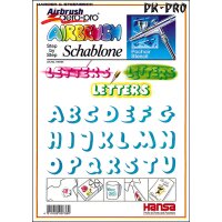 H&S-Schablone Step by Step "Letters" 1 Schablone, ca. A4, lösemittelbeständig NEU 2013-[410124]