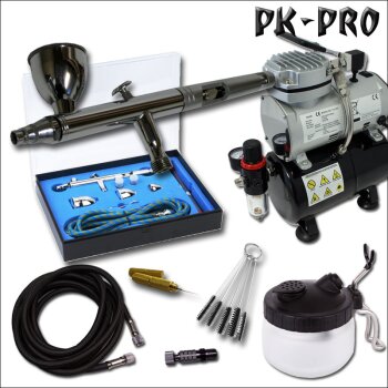 Airbrush BD183K + Compressor AS186 Starter Set