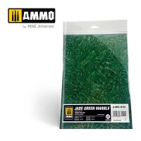 Jade Green Marble. Round Die-cut for Bases for Wargames – 2 pcs.