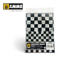 Checkered Marble. Square Die-cut Marble Tiles – 2 pcs.