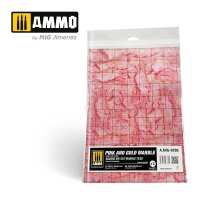 Pink and Gold Marble. Square Die-cut Marble Tiles – 2 pcs.