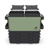 Krydrufi All in One Modular Box-Ultra Set Wet Palette Edition - Grün/Schwarz