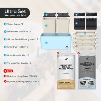 Krydrufi All in One Modular Box-Ultra Set Wet Palette Edition - Blau/Sand