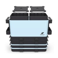 Krydrufi All in One Modular Box-Ultra Set Wet Palette Edition - Blau/Schwarz