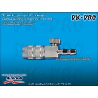 H&S-quick coupling nd 2.7mm, adjustable, with hose nipple for hose 4mm-[104713]