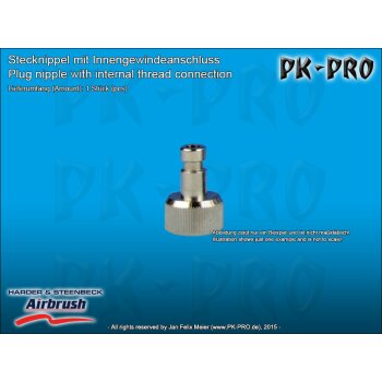 H&S-plug in nipple nd 7.2 mm, with G1/8" female thread-[102353]