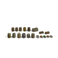 Barrels & Boxes Wargame Set (Resin 30-35mm)