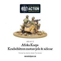 Afrika Korps Kradschutzen Motorcycle & Sidecar