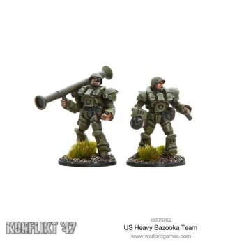 US Heavy Infantry Bazooka Team (2 Miniatures)