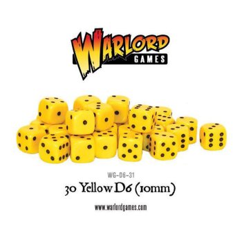 Spot Dice 10mm - Yellow D6 (30)