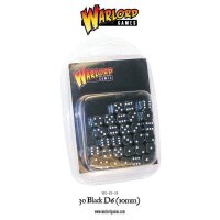 Spot Dice 10mm - Black D6 (30)