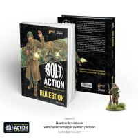 Bolt Action - Hardback Rulebook with Fallschirmjäger (Winter) Platoon