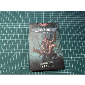 DATASHEET CARDS: TYRANIDS (ENG) - MANGELEXEMPLAR - Karten beschädigt!