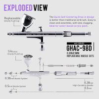 Gaahleri GHAC-98D Ace Series Airbrush