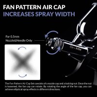 Gaahleri Airbrush Fan Pattern Air Cap for GHAC-Swallowtail