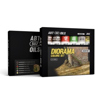 DIORAMA COLORS SET - ABT 502 OILS (6x20mL)