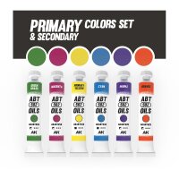 PRIMARY & SECONDARY COLORS SET - ABT 502 OILS (6x20mL)