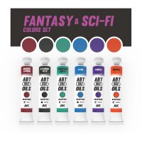 FANTASY & SCI-FI COLORS SET - ABT 502 OILS (6x20mL)