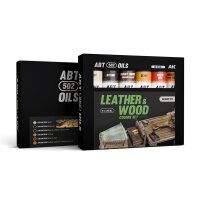 LEATHER & WOOD COLORS SET - ABT 502 OILS (6x20mL)