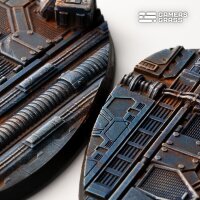 Spaceship Corridor  Oval 90mm (x2)