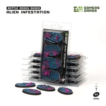 Alien Infestation  Oval 60mm (x4)