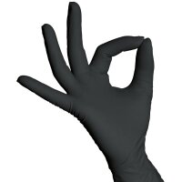 Shatin Stronghand Handschuhe Nitril, Schwarz, Puderfrei - Kat I - Gr. 10 (XL)