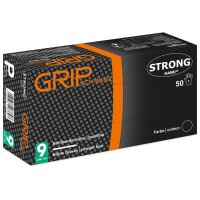 Grip Schwarz Stronghand Handschuhe Nitril, Schwarz,...