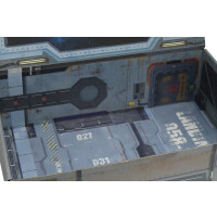 Strike Force Box with additional metal plate attached to the inner back side  (Sci-fi)