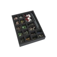 Foam tray for tokens, measures and dice