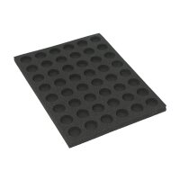 Tray for storing 48 miniatures on 25mm bases in vertical...