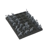 Tray for storing 35 miniatures on 32mm bases in vertical...