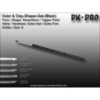Clay/Colour Shaper Extra Firm Tip (Black) Taper Point Size 0