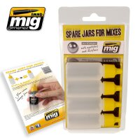 A.MIG-8004 Spare Jars For Mixes (4x17mL Jars With Agitator And Dosifier)