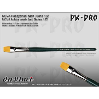 DaVinci NOVA Hobby Brush Flat - Series 122 - Size 1