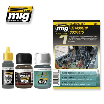 A.MIG-7436 US Modern Cockpits (1x17mL+2x35mL)