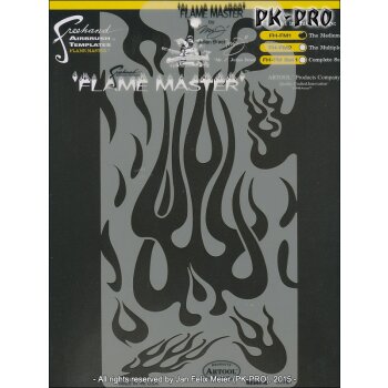 IWATA-ARTOOL Flame Master Schablone The Medium-(FH FM 1)