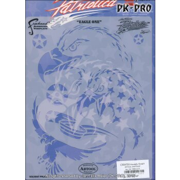 IWATA-ARTOOL Patriotica Schablone Eagle One-(PTR 4 SP)