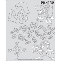 IWATA-ARTOOL Curse of Skullmaster Schablonen-Set-(FH SK15 SP)