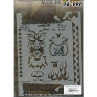 IWATA-ARTOOL Tiki Master Schablone Tribal Tiki-(FH TM 1)