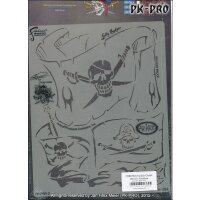 IWATA-ARTOOL Piracy Schablone Jolly Roger-(FH PRY 2)