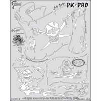 IWATA-ARTOOL Piracy Schablone Jolly Roger-(FH PRY 2)