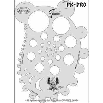 IWATA-ARTOOL CIRCLE FX Schablone-(FH BLTFX 1)