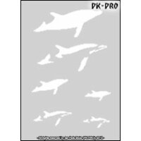 CREAEX Stencil Mylar Dolphine 1