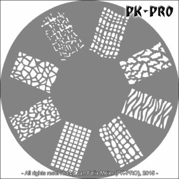 CREAEX Fingernail-Stencil Strukturen 1