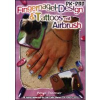 Fingernagel-Design & Tattoos mit Airbrush - mit deutschem Text