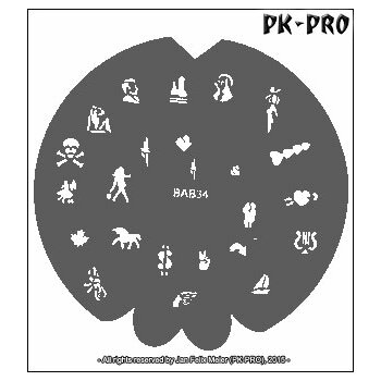 BADGER BAB34 Fingernagel-Schablone